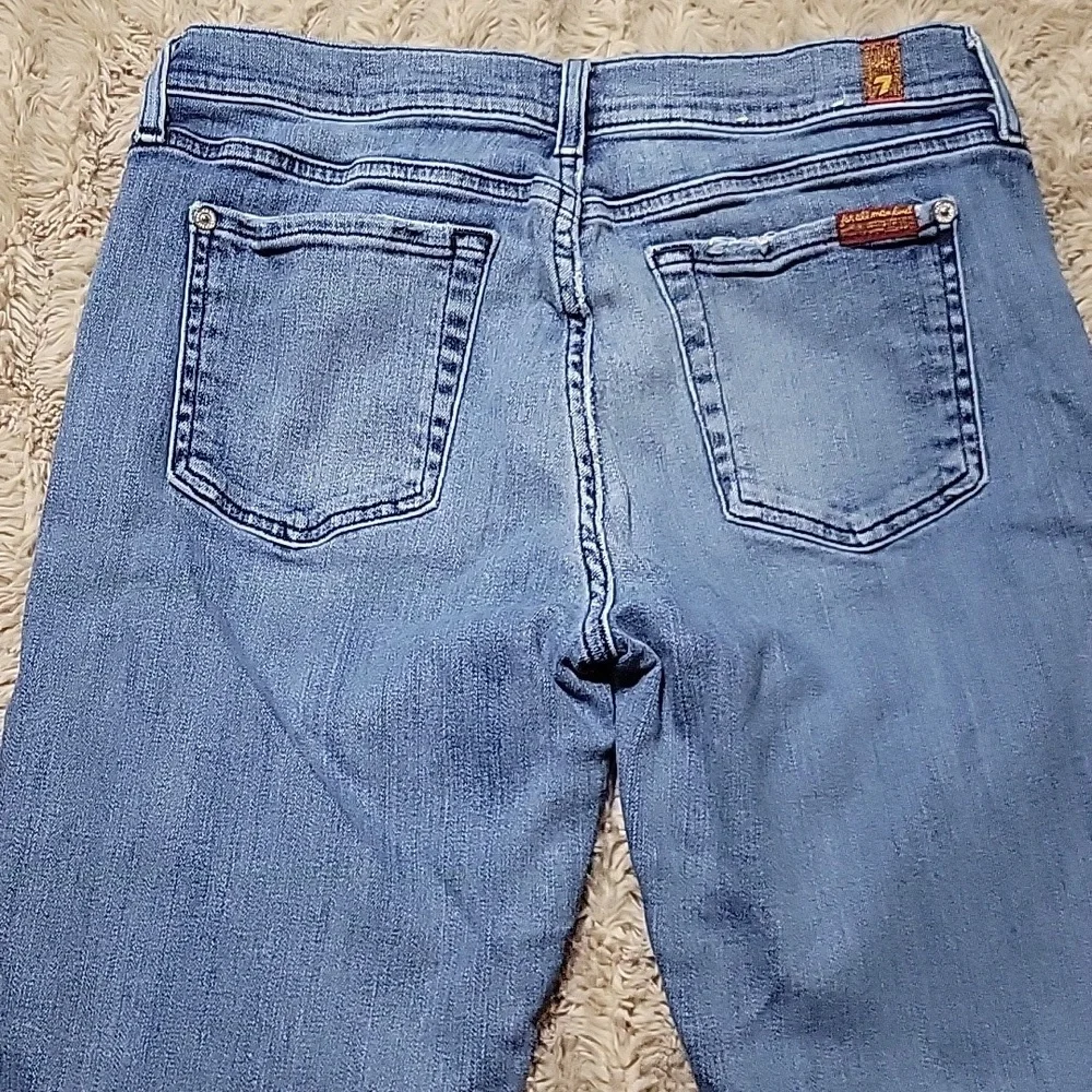 🌞7 For All Mankind Jeans Cropped Boot Sz 30 - Picture 8 of 11